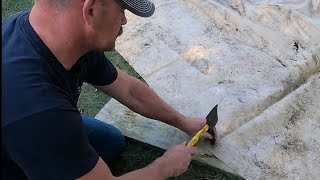 How to put grommets in canvas tarpaulins Tarps [upl. by Root497]