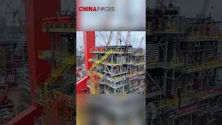 CNOOC completed the installation of large equipment [upl. by Eboh]