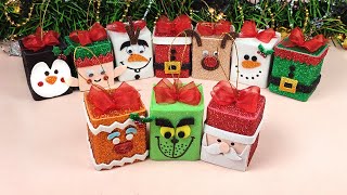 10 CAJITAS NAVIDEÑAS⛄🎄  GANE DINERO HACIENDO MANUALIDADES NAVIDEÑAS FÁCILMENTE [upl. by Tillion623]