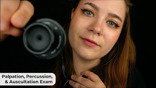 Palpation Percussion amp Auscultation Exam Anatomy Sticky Stethoscope 🩺 ASMR Medical RP [upl. by Jeroma]