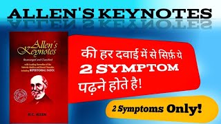 Read Only These 2 Symptoms From Allens Keynotes  Allens Keynotes se sirf ye 2 symptom Padho [upl. by Rekoob]