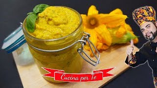 Pesto ai Fiori di Zucca  Ricette Estive [upl. by Ayinat]