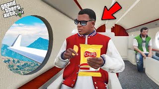 GTA 5  Franklin Taking off From Los Santos in Private Plane in GTA 5 GTA 5 Mods [upl. by Innavoig]