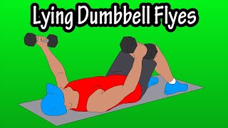 How To Perform Lying Dumbbell Chest Flyes On The Ground For Beginners [upl. by Zorina436]