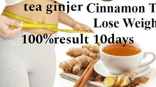 Flat bely reduce in just 10 days100 cinnamon and ginjer lemon tea [upl. by Lonyer]