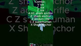 Best Ice awk and Shark Anchor Combo on Blox Fruits shortvideo combo bloxfruits shorts [upl. by Terb]