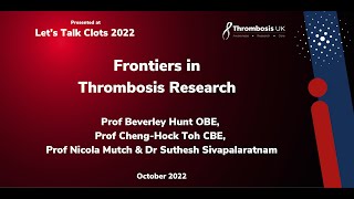 Frontiers in Thrombosis Research [upl. by Addam]