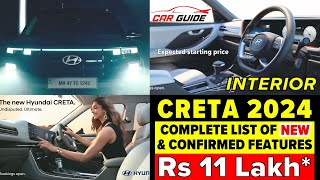 2024 Hyundai Creta 2024  TEASER 2  Safety  Crash Test Rating  Launch Date  Price  Seltos Rival [upl. by Lleirbag]