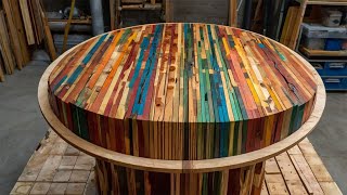 Creating Stunning Artwork from Discarded Wood Scraps  A Masterclass in Upcycling [upl. by Svensen620]