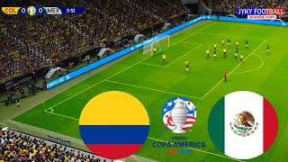 PES  Colombia vs Mexico Copa America 2024  Full Match All Goals  eFootball Gameplay PC [upl. by Ramma]