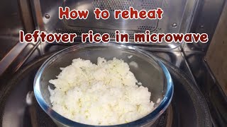 How to reheat rice in LG Microwave oven  How To Reheat Rice In A Microwave [upl. by Adel80]