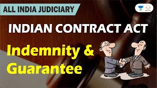 Indemnity and Guarantee  Indian Contract Act  Judiciary Exams [upl. by Brey]