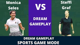 Monica Seles vs Steffi Graff Dream Gameplay  Playstation Game [upl. by Bainter]