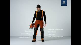 Husqvarna chainsaw trousers  Technical Extreme [upl. by Notak820]