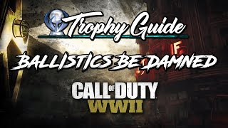 BALLISTICS BE DAMNED TROPHY  GUIDE THE SHADOWED THRONE DLC2 COD WW2 ZOMBIES [upl. by Atikaj]