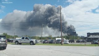 Fire at BioLab in Conyers Georgia  What we know about the fire and evacuations [upl. by Liahcim]