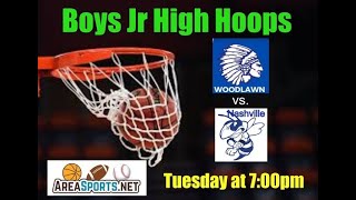 Boys Jr High Hoops Nashville vs Woodlawn [upl. by Eltsyek229]