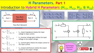 H Parameters Part 1 Hybrid HMatrix Transistor amp Amplifier Modeling with 2Port Network Analysis [upl. by Ydna]