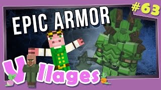 Minecraft Villages  63  Epic Armor Modded Minecraft [upl. by Golub]