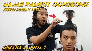 Rambut Gondrong ikal Minta Model Korean Hairstyle Bisa Ga Ya [upl. by Intirb876]