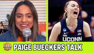 Mirin Fader on Her Interviews With Paige Bueckers and Geno Auriemma and More  Ringer WNBA Show [upl. by Sipple]