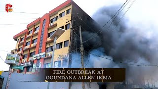 Massive Fire Breaks Out At FiveStory Building At Allen Avenue In LagosNigeria [upl. by Leanne]