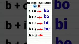 Les syllabes avec la lettre B [upl. by Galvin]