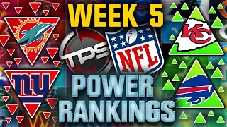 The Official NFL Week 5 Power Rankings 2023Should the Bears Join the NCAA  TPS [upl. by Twitt]