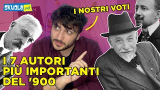 I 7 autori più importanti del 900 i nostri voti [upl. by Risay]