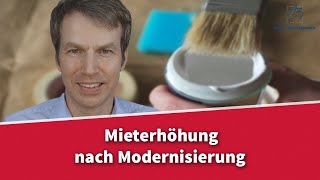 Mieterhöhung nach einer Modernisierung  so gehts  Rechtsanwalt Dr Achim Zimmermann [upl. by Meurer889]