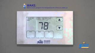 How to program your Trane 524 Touchscreen thermostat [upl. by Norek696]