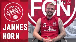 quotBin froh dass ich Fußballer geworden binquot  CLUB GEPRÜFT mit Jannes Horn  1 FC Nürnberg [upl. by Relluf]