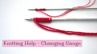 Math for Knitters  Changing Gauge in a Pattern [upl. by Emelita380]