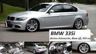 Garagem do Bellote TV BMW 335i Active Autowerke intercooler downpipe blow off 450 cv [upl. by Nirrac595]