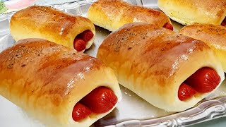 DOGUINHO DE FORNO FÁCIL  RECEITA DE ENROLADINHO DE SALSICHA COM MOLHO [upl. by Essenaj]