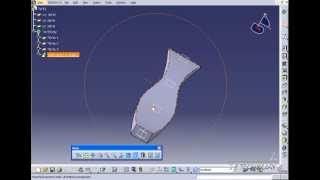 Catia V5 Tutorial55 Advanced Multi Section Solid [upl. by Betti]