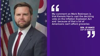 JD Vance reacts to Mark Robinson CNN news [upl. by Laurella]