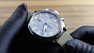 IWC Pilots Watch Chronograph Top Gun Miramar IW389002 Functions amp Care [upl. by Nytsirk]