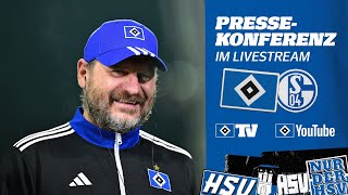 RELIVE PRESSEKONFERENZ MIT STEFFEN BAUMGART I HSV vs FC Schalke 04 I 13 Spieltag [upl. by Sirenay]