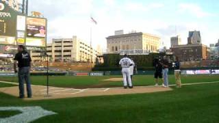 Sean Touchet Tigers First Pitch [upl. by Dewhurst]