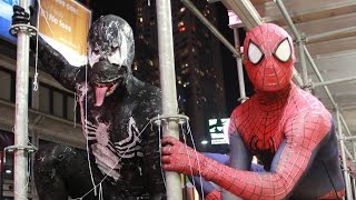 SpiderMan VS Venom  Real Life Superhero Battle [upl. by Schonfield]