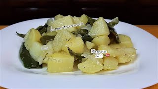 Papas con Rajas de chile Jalapeño [upl. by Hervey]