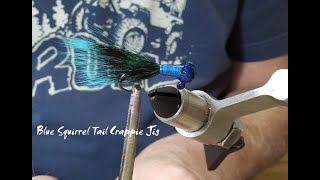 Blue Squirrel Tail Crappie Jig [upl. by Jerrine]