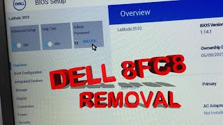 DELL 8FC8  ADMIN PASSWORD REMOVAL   BIOS FLASHING [upl. by Ynnep]