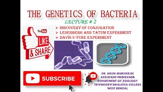 Lederberg amp Tatum experimentDavis utube experimentDiscovery of conjugation [upl. by Trueblood]