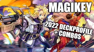 MAGIKEY 2022 Yugioh TCG Deck Profile  Combos [upl. by Calva702]