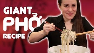 GIANT PHO RECIPE CHALLENGE [upl. by Betz]