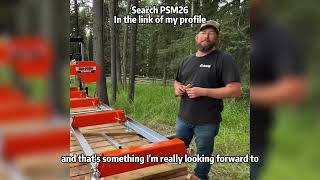 TMG Industrial 26quot Portable Sawmill  PSM27 updated version of 26 [upl. by Malony]