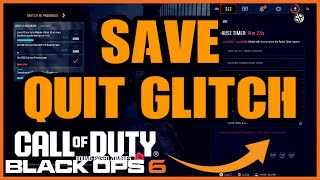 BO6 Zombies Save amp Quit Glitch Ultimate High Rounds XP amp Camo Glitch [upl. by Gala431]