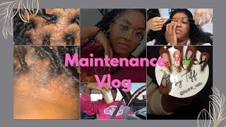 Maintenance Vlog🎀 Hair Style GONE WRONG‼️‼️Halloween Nail 👻 🎃 Theading Scalp Rash‼️‼️ [upl. by Rehoptsirhc571]